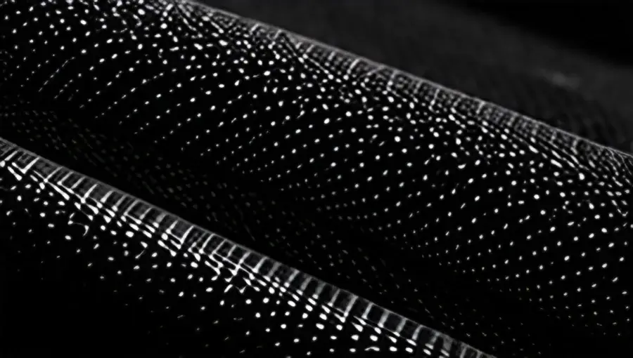 Close-up of the training fabric