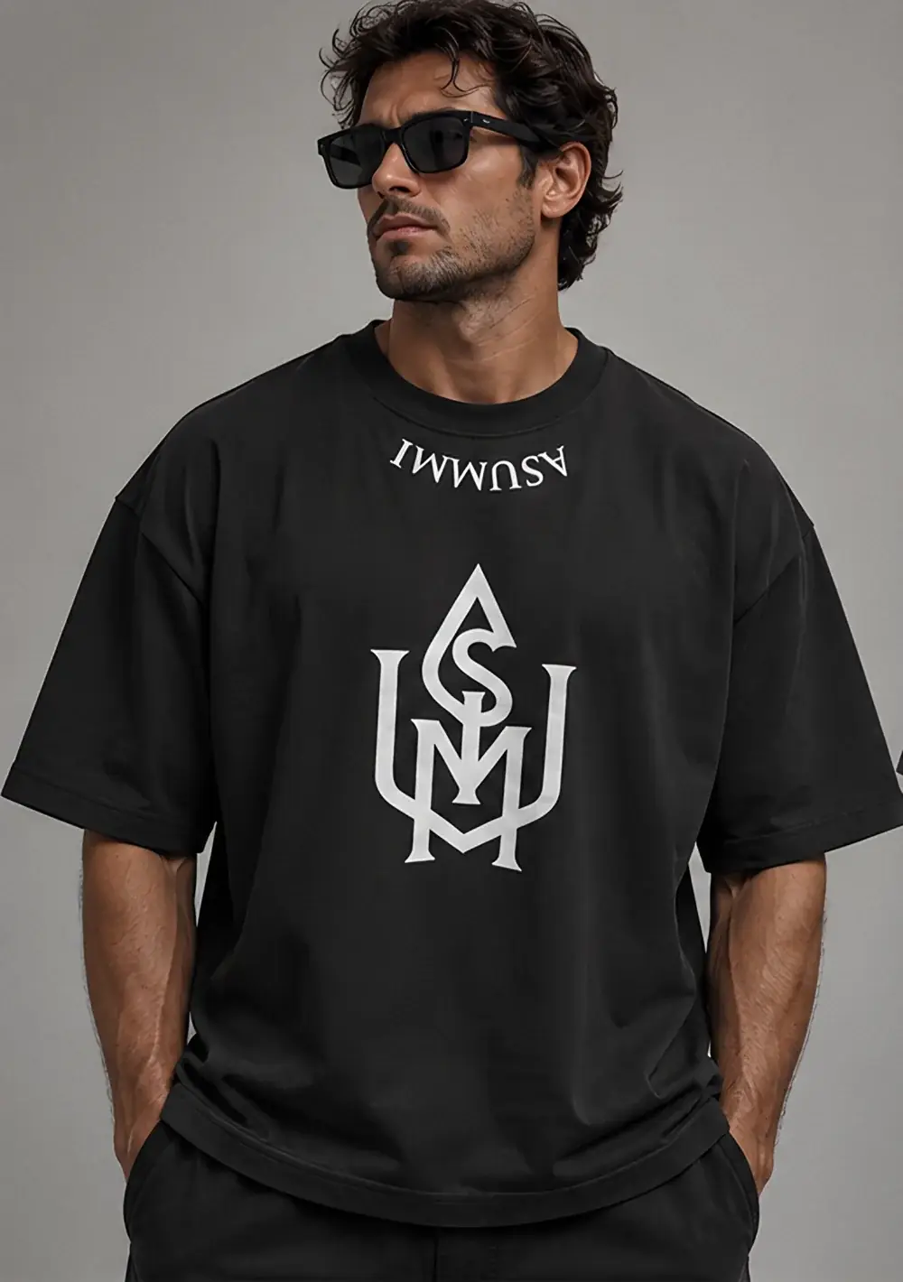 On a model, front
