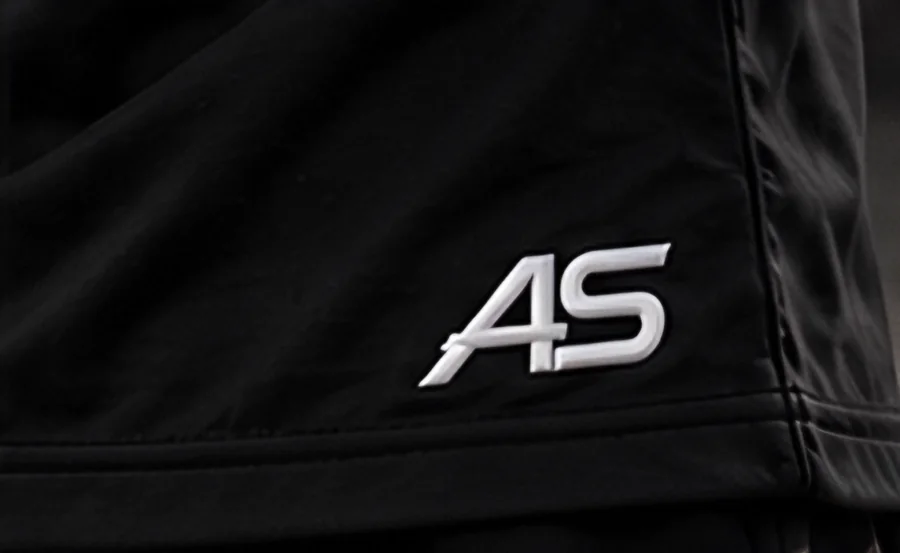 AS logo at the hem