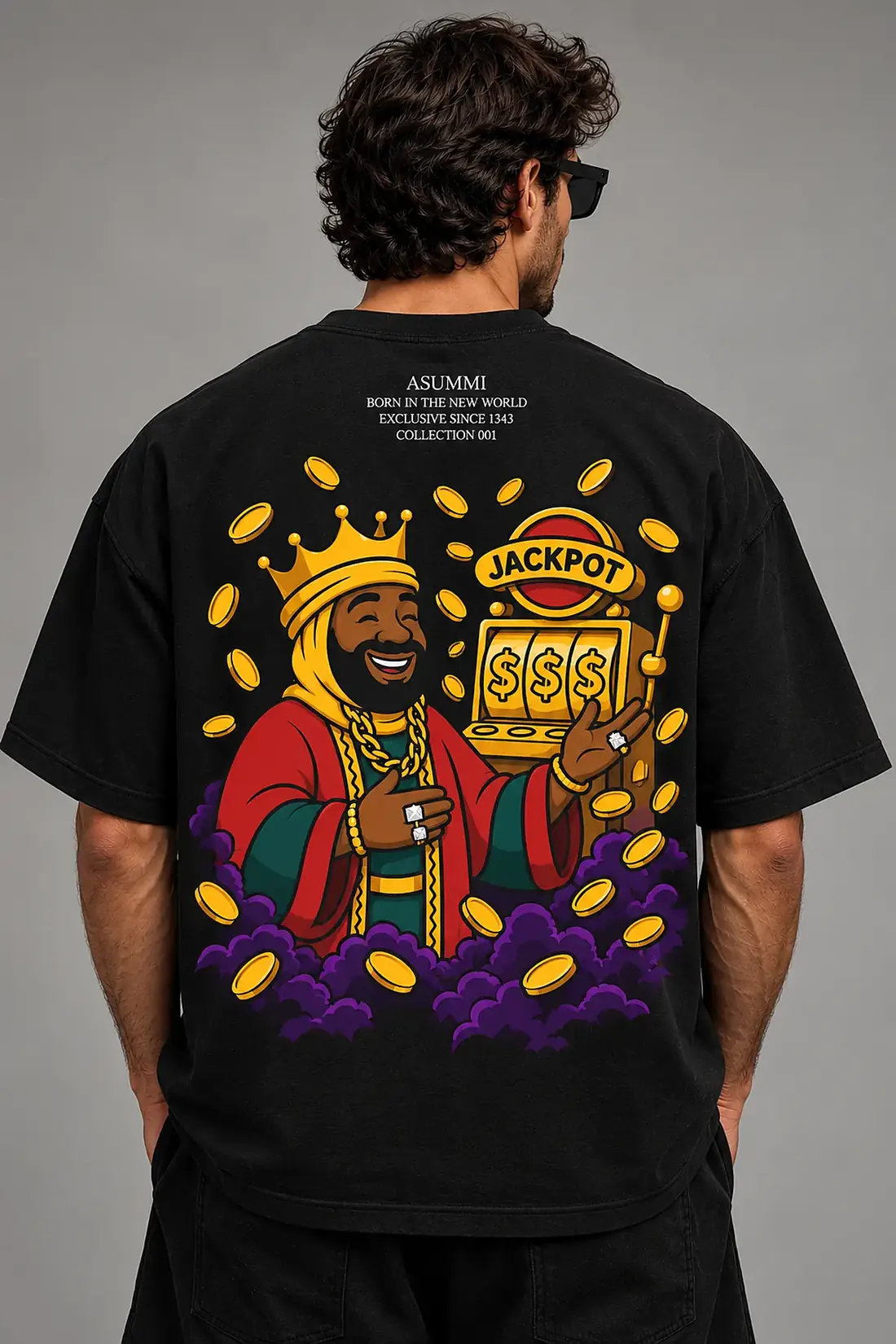 ASUMMI tee with Jackpot on the back