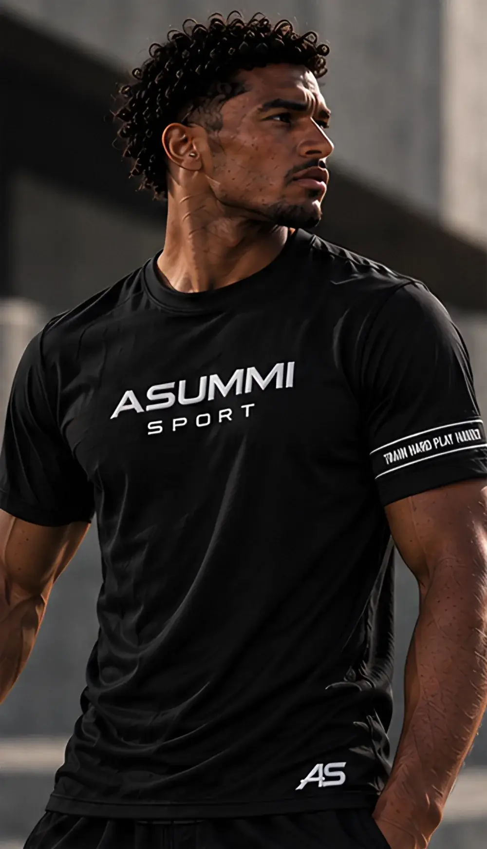 Training tee on a model