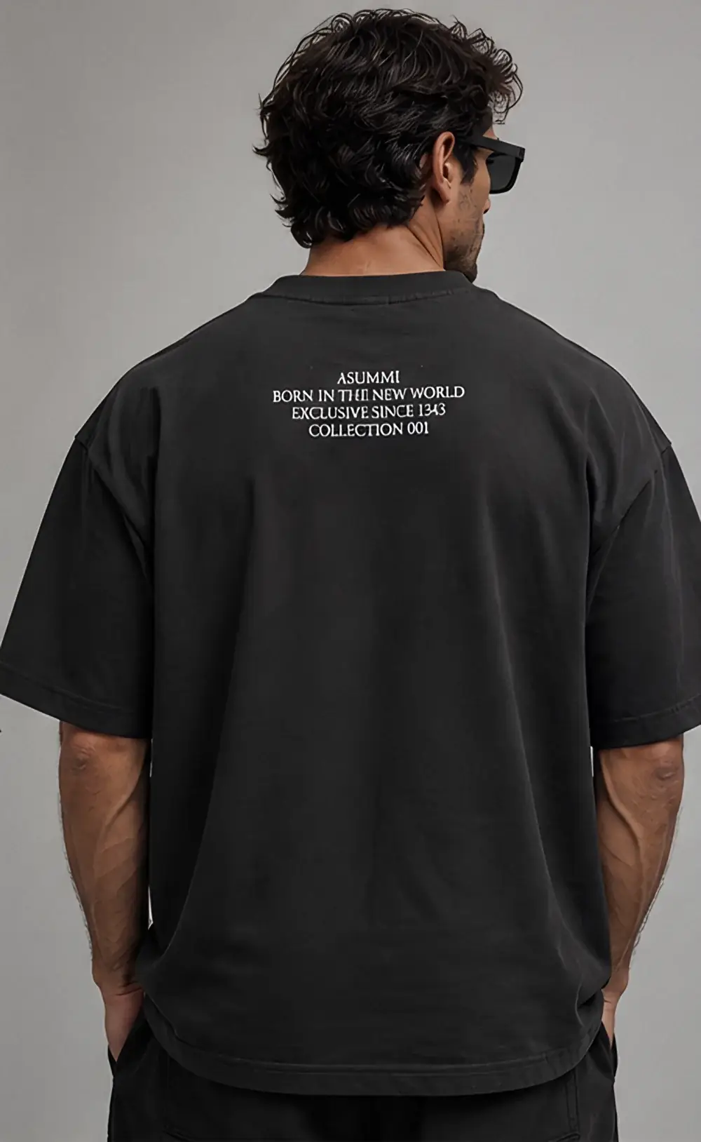 On a model, back