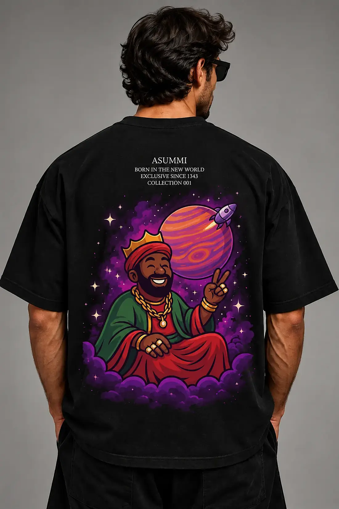 ASUMMI tee with Jupiter on the back